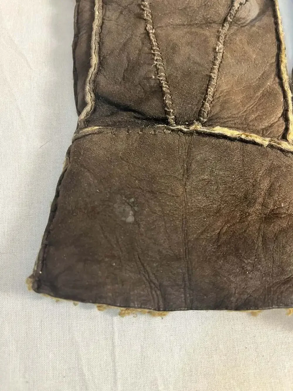 Genuine Shearling Sheepskin Leather Winter Gloves